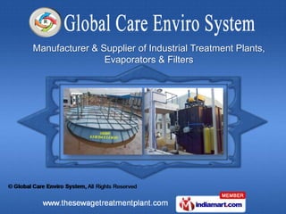 Manufacturer & Supplier of Industrial Treatment Plants,
                Evaporators & Filters
 