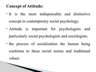 Social Conforms Understanding Attitude: Components, Functions, and Formation Processes ...