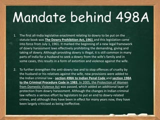 Misuse of Section 498A of IPC | PPTX