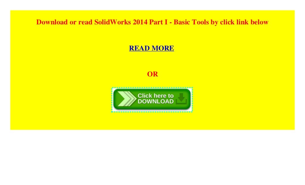 solidworks 2014 part i basic tools download