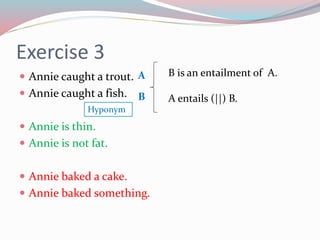 Entail Verb Example 49972120余允中(entailment) | PPTX