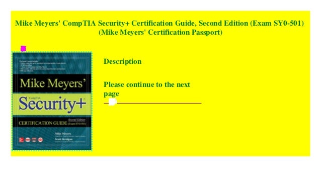 Mike Meyers #39 CompTIA Security Certification Guide Second Edition Mike Meyers #39 CompTIA Security Certification Guide Second Edition