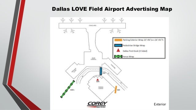 Dallas Love Field Terminal Map - Dal Media Kit 1 17 638