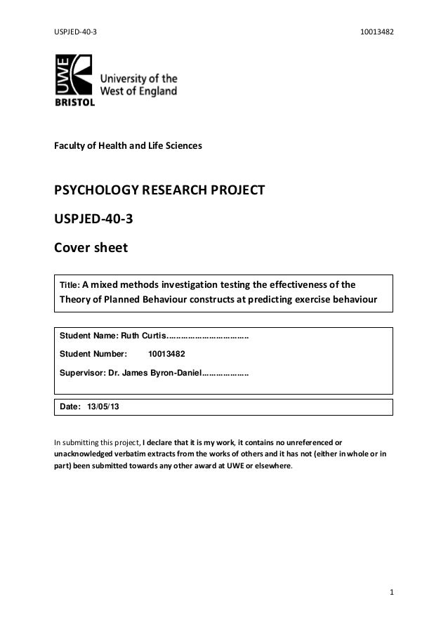 Dissertation proposal bsc hons