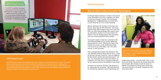 3130
UPS Road Code®
The UPS Foundation teamed with the Boys  Girls Clubs of America to launch UPS Road Code®
in 2009. The program
prepares young drivers for road hazards not addressed in traditional driver education courses, enabling teens to
become safety ambassadors and catalysts for change within their families and their networks. Today UPS Road Code
has expanded outside of the United States to Canada, China, Germany and the United Kingdom. More than 250 UPS
employee volunteers teach the program around the world.
The Richard England Clubhouse #14, Boys  Girls Clubs of
Greater Washington, faces many challenges in its efforts
to reach local teenagers. Families in the surrounding
Washington D.C. neighborhood have an income that is
$16,697 below the 2013 U.S. median household.
Whitney Sweetwine, the local Boys  Girls Clubs Teen
Director, values what the UPS Road Code®
safe driving
program brings. Most teenagers in the course arrive with
little or no safe driving knowledge. With a goal of reach-
ing 100 students, this Boys  Girls Club enrolled 103
students in the safe driving program. More importantly,
every one of them graduated from the training.
The program’s impact is based on a comparison of the
safe driving knowledge pre-test and the significantly
improved post-test scores. “Watching the videos really
inspired me to not be a victim of distracted driving.
I vow to not do any of the things I saw in the video,”
said one 15-year-old student.
That’s a message that resonated with Sweetwine. “My
sister definitely needed to attend, because she is 16 years
old and that is the age at which D.C. teens are eligible to
get their learner’s permits and provisional licenses,” she
said. “Two of my high school friends were killed in car
accidents in 2013 and 2014, so I wanted to make sure
she was prepared and knew the definition of safe driving.”
Sweetwine also wants the UPS Road Code graduates to
be “ambassadors for safe driving.” They understand and
can articulate the importance of not compromising safe
methods when driving — especially when in the car with
friends and siblings. Already, the safe driving ambassadors
have recruited other teenagers to take the course. In
addition, the graduates are sharing notices about Road
Code and its benefits on Facebook, Instagram and other
social media outlets.
Boys  Girls Clubs of Greater Washington
“It gives my child the ability to learn new things and
allows her to do something positive instead of being
on the streets,” says the mother of UPS Road Code
graduate Rhonice Miles.
Global Road Safety
 