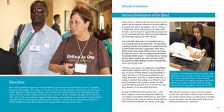 1110
Education
Since 1940, the National Federation of the Blind (NFB) has worked to ensure that blindness is not the characteristic
that defines blind people or their ability to create their own future. Braille education and outreach is an essential part
of NFB’s approach to addressing the illiteracy crisis among the blind. Enhanced literacy rates will enable more blind
adults to enter the workforce with the skills they need to succeed. The UPS Foundation has supported the NFB since
1992, and in 2014, it provided grant support for Braille literacy programming, services and outreach for blind children
and adults. UPSers are also prominent at NFB’s annual convention. In 2014, more than 225 employees, family and
friends volunteered to assist NFB members as they navigated their way to the various events.
Lindsay Adair is a Braille reader. Her mom, Laura, is a firm
believer that the National Federation of the Blind (NFB) and
its programs are vital to her daughter’s success. “Lindsay
is a blind child, and she will grow up to be a blind adult,”
she said. “I want to be part of a group that can prepare her
for that. She needs blind role models, specialized programs
and mentoring programs. She needs the NFB.”
One of the NFB’s objectives is overcoming the literacy
crisis among the blind in the United States. The organization
is working with The UPS Foundation to transform the way
in which Braille education is approached. While these
efforts include many Braille-related services, technology
and outreach, some of the most important work involves
the youngest Braille readers — even those not yet reading.
Just like sighted children, the earlier that blind children
are exposed to Braille reading, the better positioned they
are for success later in life.
“Literacy is not a luxury; it is a right and a responsibility,”
said President Clinton in 1994. Yet, 20 years later, less
than 10 percent of blind children are learning Braille in
school, and there is a 70 percent unemployment rate
among blind adults. Too many are told that their way of
reading is outdated, that reading is too difficult for them,
and that listening is just as good as reading. The NFB
wants the blind to know that they can live the lives they
want. Blindness is not what holds them back.
Through the NFB’s Braille Reading Pals Club, an early
literacy program, parents and young blind children are
encouraged to read together. Participants are given books
with print and Braille so that the parent can read while the
blind child follows along with the “bumps” on the page.
National Federation of the Blind
“Lindsay is a blind child who will grow up to be a blind
adult, and I want to be part of a group that can prepare
her for that,” said Laura Bostick, Lindsay’s mother.
“She needs blind role models and programs like Braille
Readers Are Leaders, Youth Slam, Slate Pals, Buddy
Camps and mentoring programs. She needs the NFB.”
With The UPS Foundation’s support, the NFB continues
to help raise expectations, remove barriers and increase
the number of blind children receiving exposure to Braille
literacy instruction. This will transform the way in which
Braille and blindness are understood.
Diversity  Inclusion
 