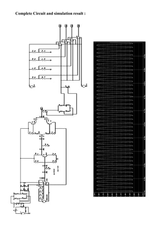 Complete Circuit and simulation result :
 