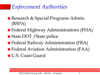 Dot Rspa 49cfr.ppt