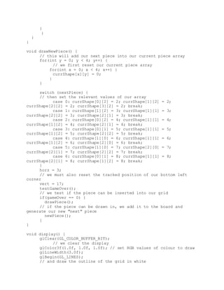 tetris | DOCX