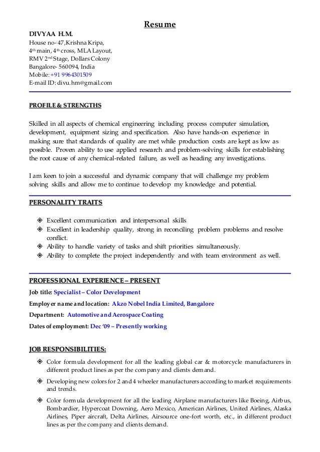 Divyaa HM Resume 2
