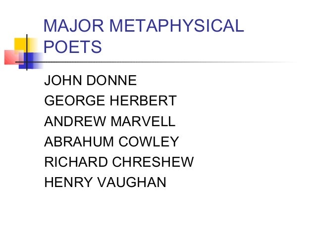 John Donne As a Metaphysical Poet