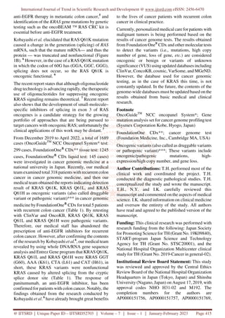 Mutations of KRAS that Have a Profound Impact on Cancer Genomic ...