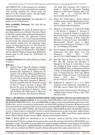 Mutations of KRAS that Have a Profound Impact on Cancer Genomic ...