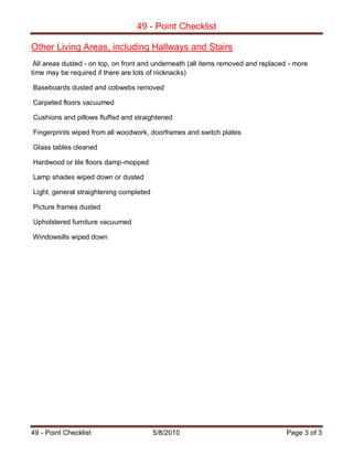 49 point checklist | PDF