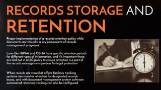 Information Governance vs Records Management | PDF