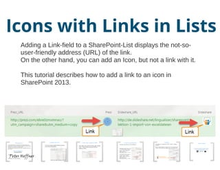 SharePoint Lesson #49: Linked icons in lists