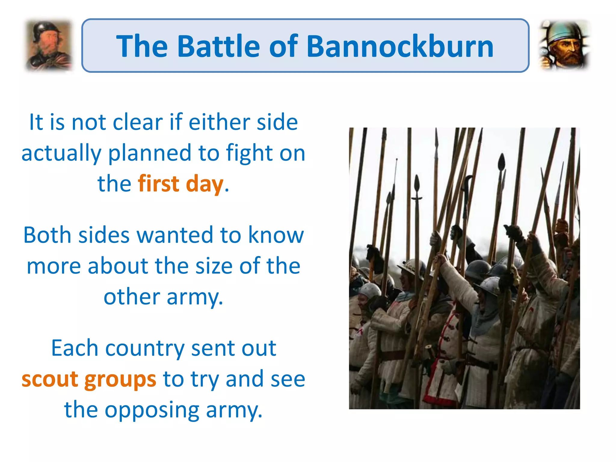 Scottish Wars of Independence - the battle of bannockburn | PPTX