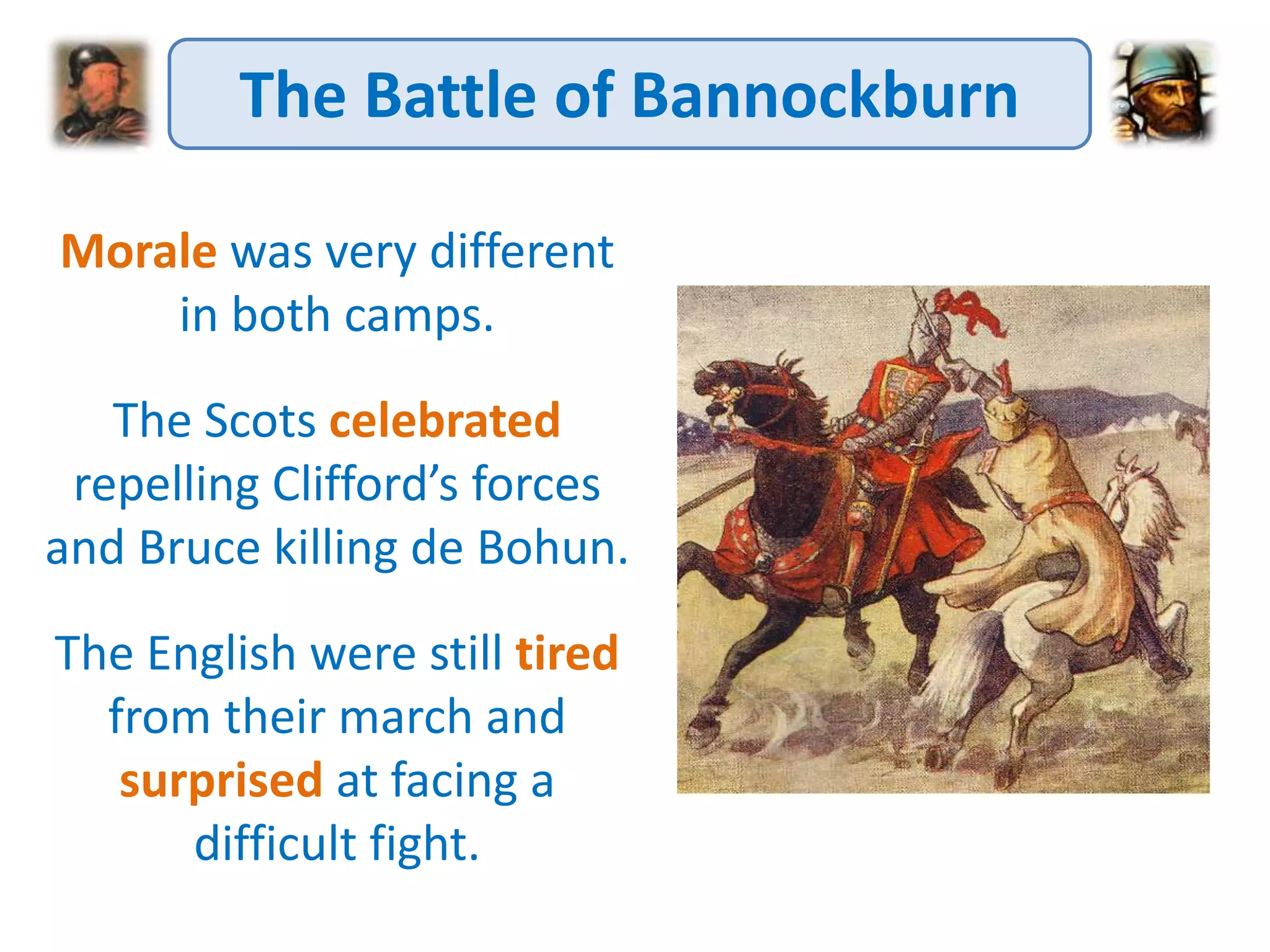 Scottish Wars of Independence - the battle of bannockburn | PPTX