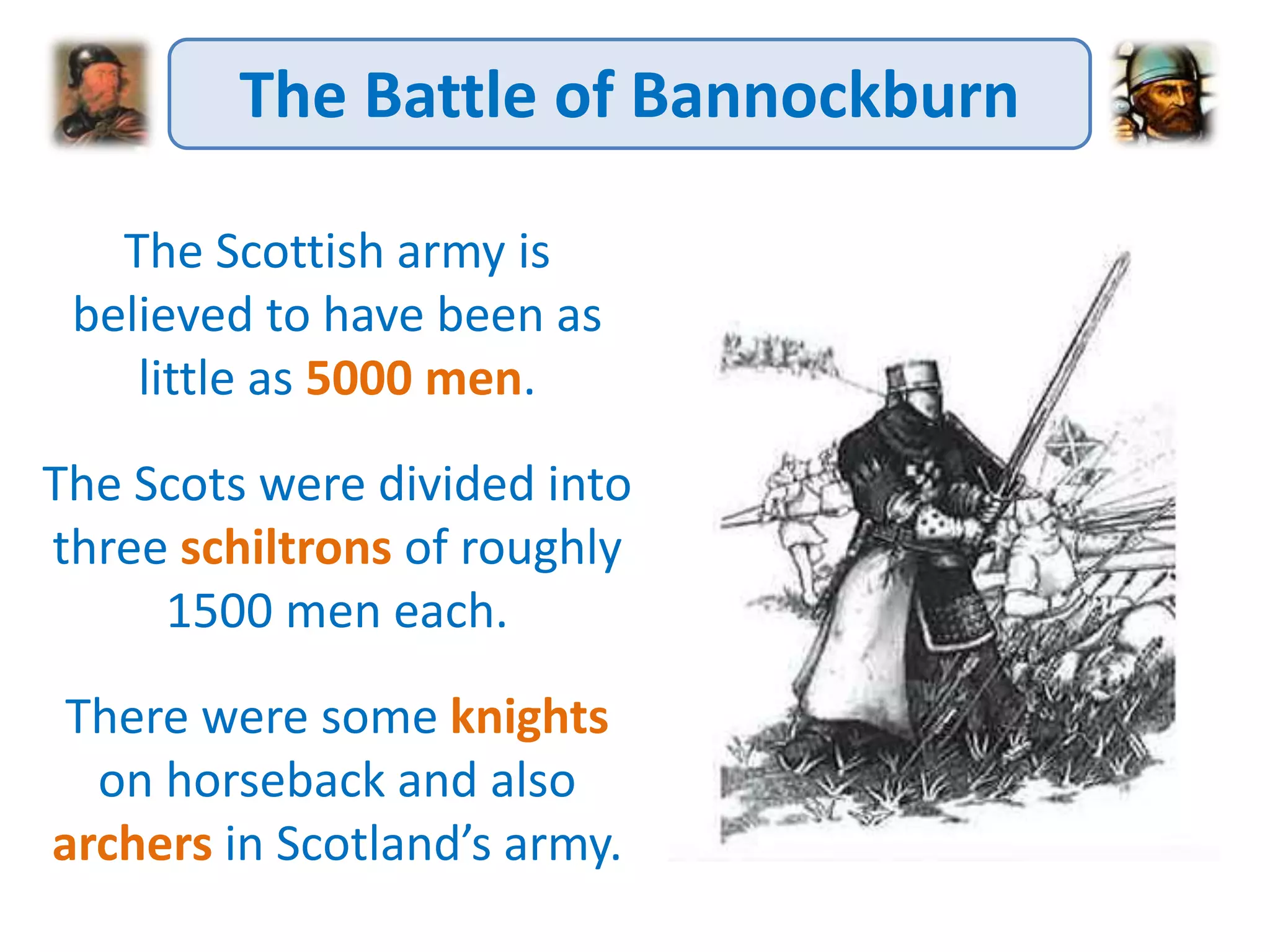 Scottish Wars of Independence - the battle of bannockburn | PPTX