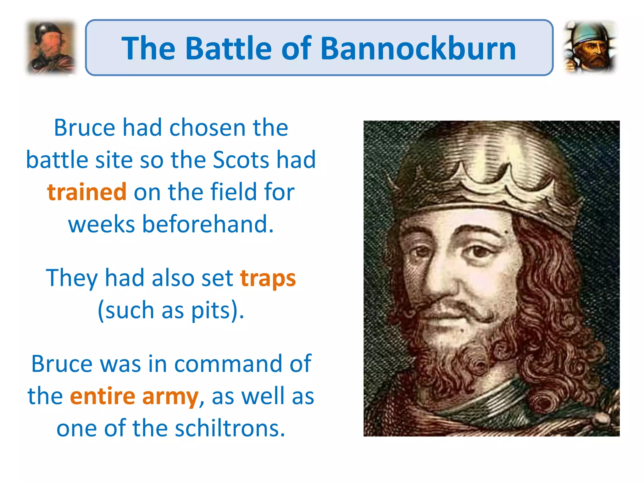 Scottish Wars of Independence - the battle of bannockburn | PPTX