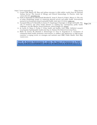 The Impact of Urbanization on Public Health (www.kiu.ac.ug) | PDF