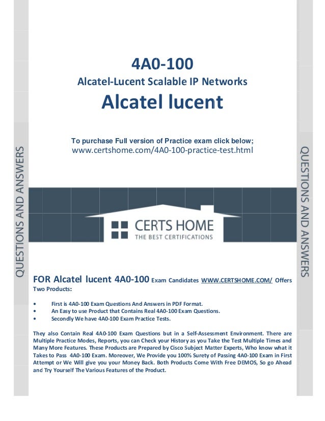 4A0-100 Exam Sample