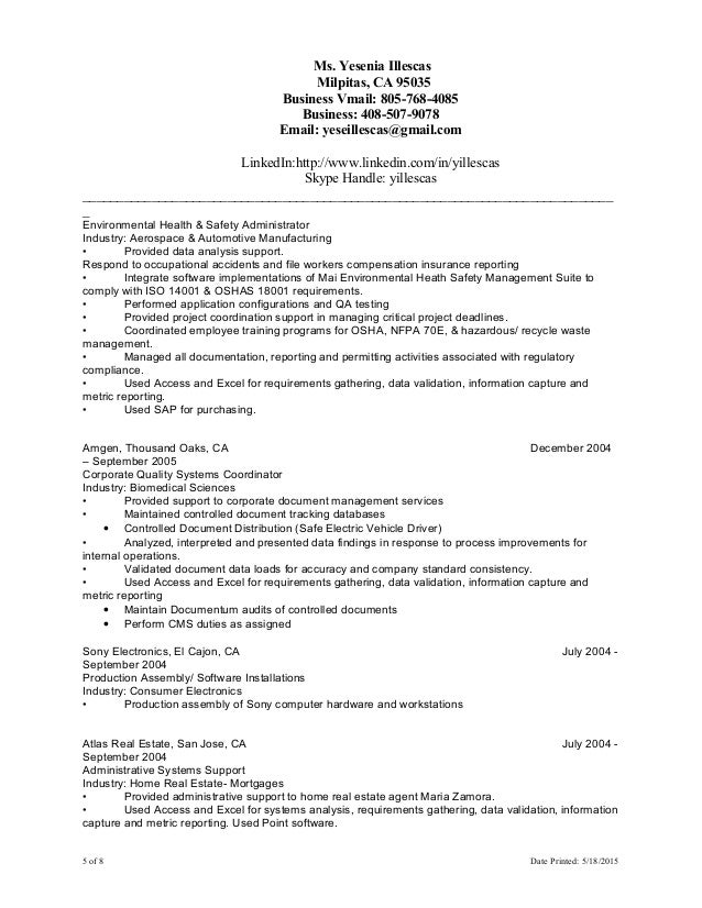 yillescas cover letter resume combined 051815 combined resume and cover letter