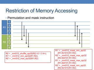 Register Sort Xeon Phi final | PPTX