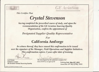 Quality Certification California Amforge