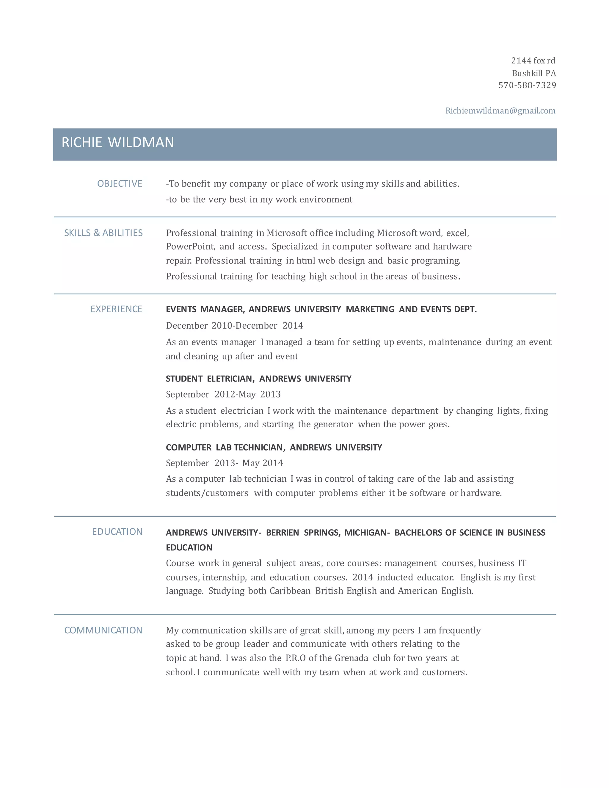 Resume | PDF