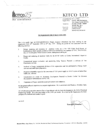 Appreciation letter - KITCO