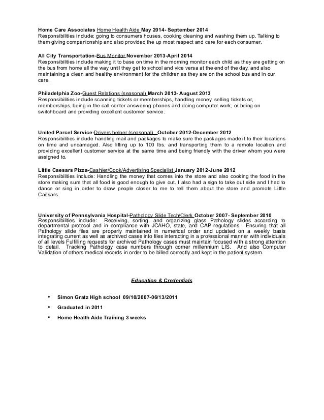 veronica plant new 2016 resume