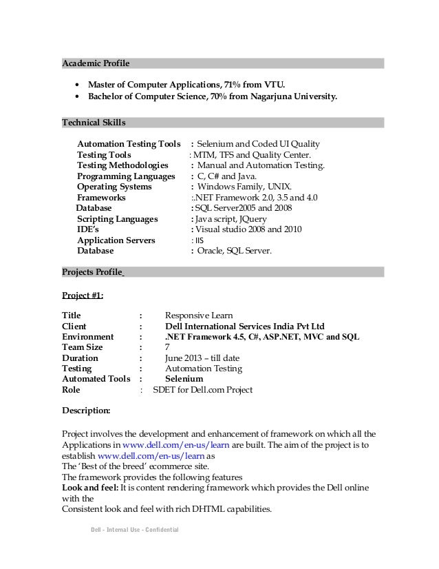 asp programmer resume