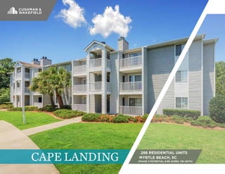 CAPE LANDING
288 RESIDENTIAL UNITS
MYRTLE BEACH, SC
(PHASE II POTENTIAL: 8.86 ACRES, 126 UNITS)
 