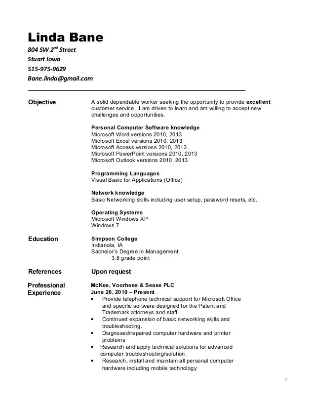 networking skills list for resumes
