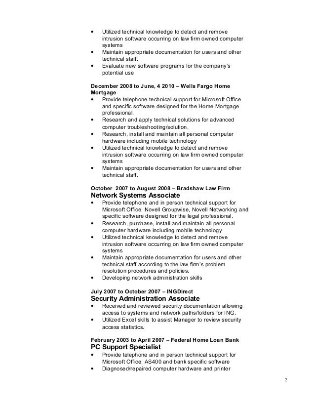 it technician cv examples