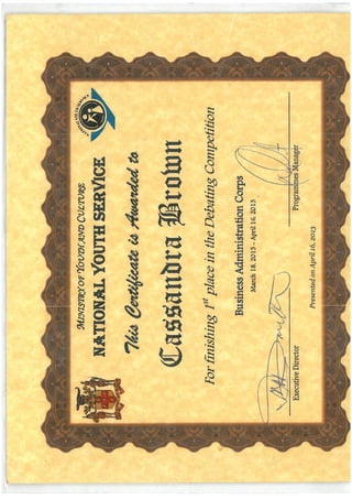 Ms. Brown's  Qualifications