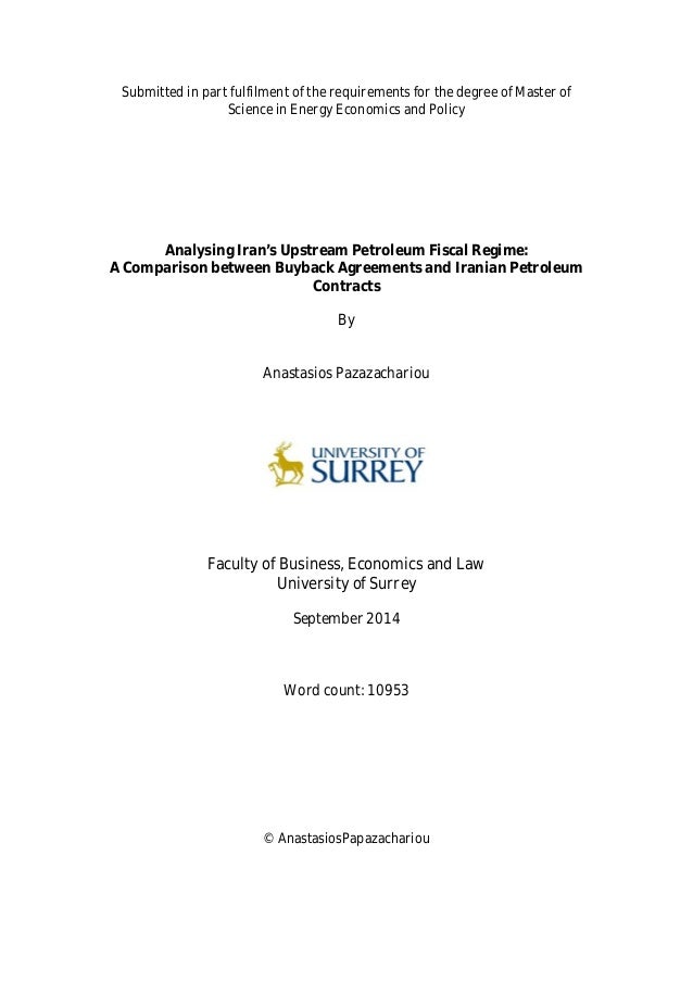 Dissertation on energy economics