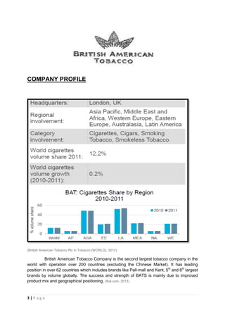 BRITISH AMERICAN TOBACCO PLC