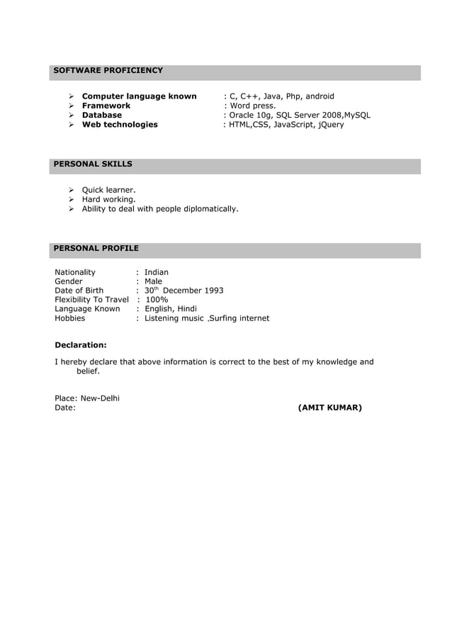 Resume pdf