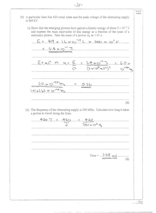 Particle Physics Math Answer Particel physics exercise 4A answers | PDF