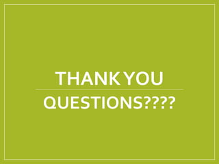 THANKYOU
QUESTIONS????
 