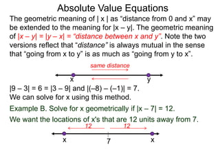 4 absolute value and distance x | PPTX