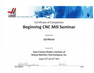 CNC Certificate