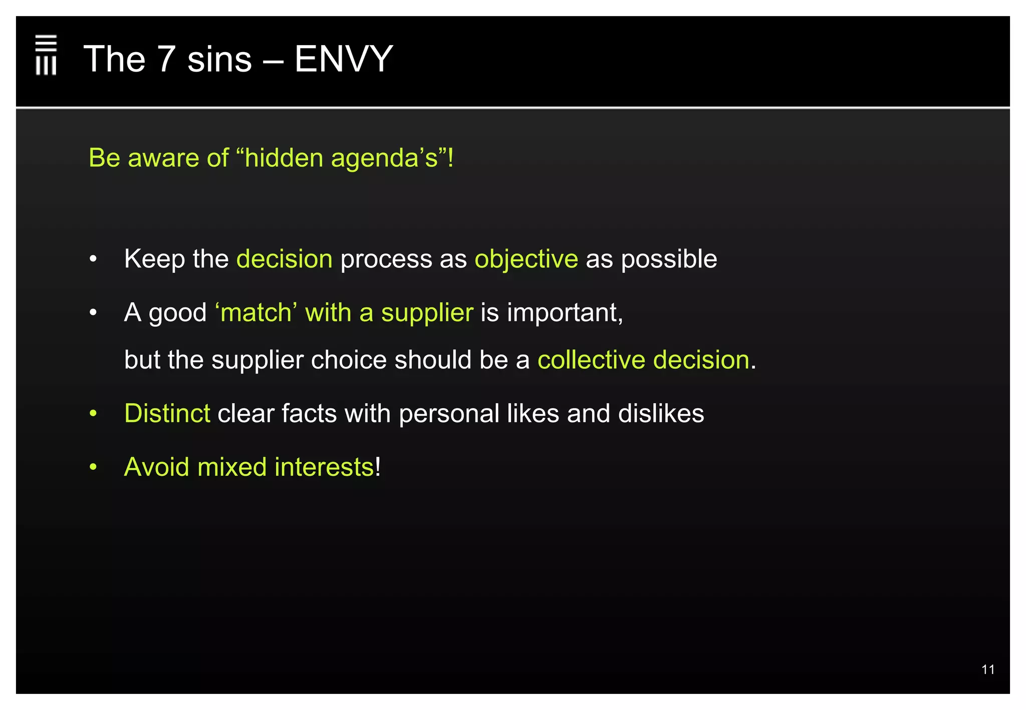 Emakina Academy #13 : The Seven Sins of CMS implementation