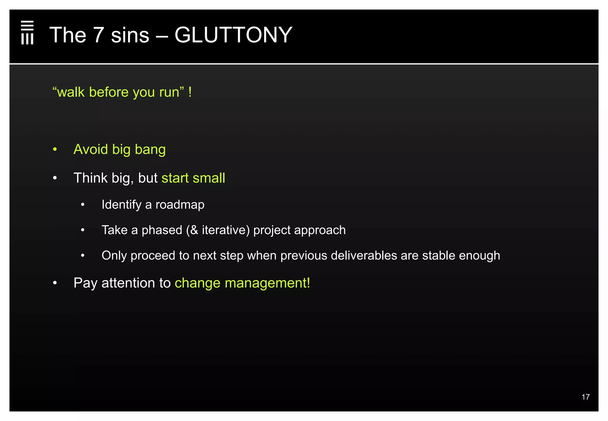 Emakina Academy #13 : The Seven Sins of CMS implementation