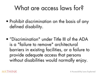 Ada Failures Examples 4 Accessibility Laws governing Architectural Building | PDF