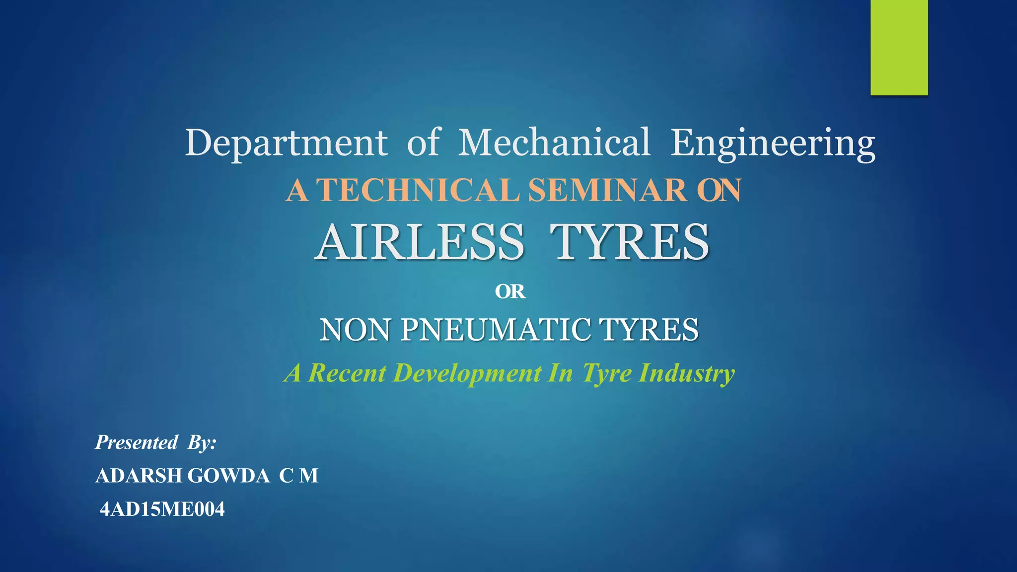 Airless tyres PPT