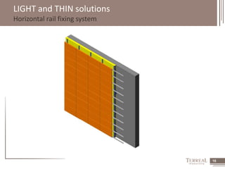 16 
LIGHT and THIN solutions 
Horizontal rail fixing system 
 