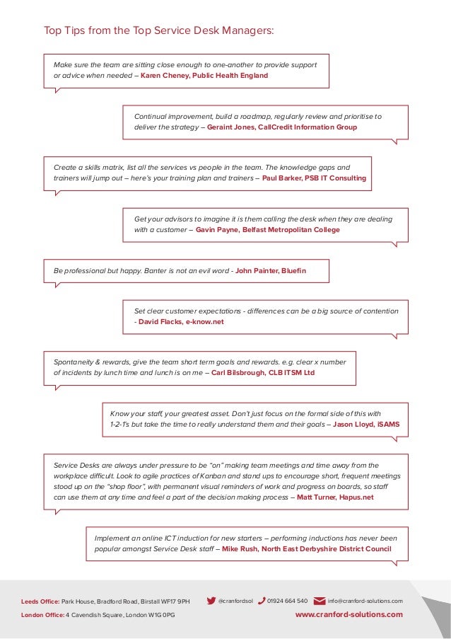 Service desk thesis